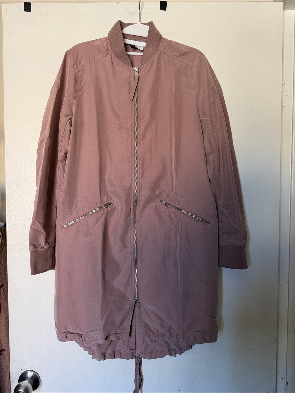 H&M Dusty Rose Longline  Jacket Size 8 Medium